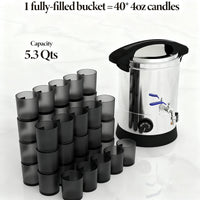 Garvee 5.3 Qts Electric Wax Melter with Temperature Control, Pour Spout, and Easy-Clean Feature for Candle Making, Ideal for Small-Scale Commercial or Home Use