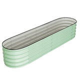 Garvee Galvanized Raised Garden Bed,Planter Raised Garden Box Outdoor,Raised Planter Box,Large Planter Raised Bed for Vegetables, Flowers, Fruits,Rubber Edge, Green