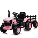 Garvee Ride - P Series: 12V Remote Control Tractor for Kids with 7-LED & Safety Belt - Pink - Pink