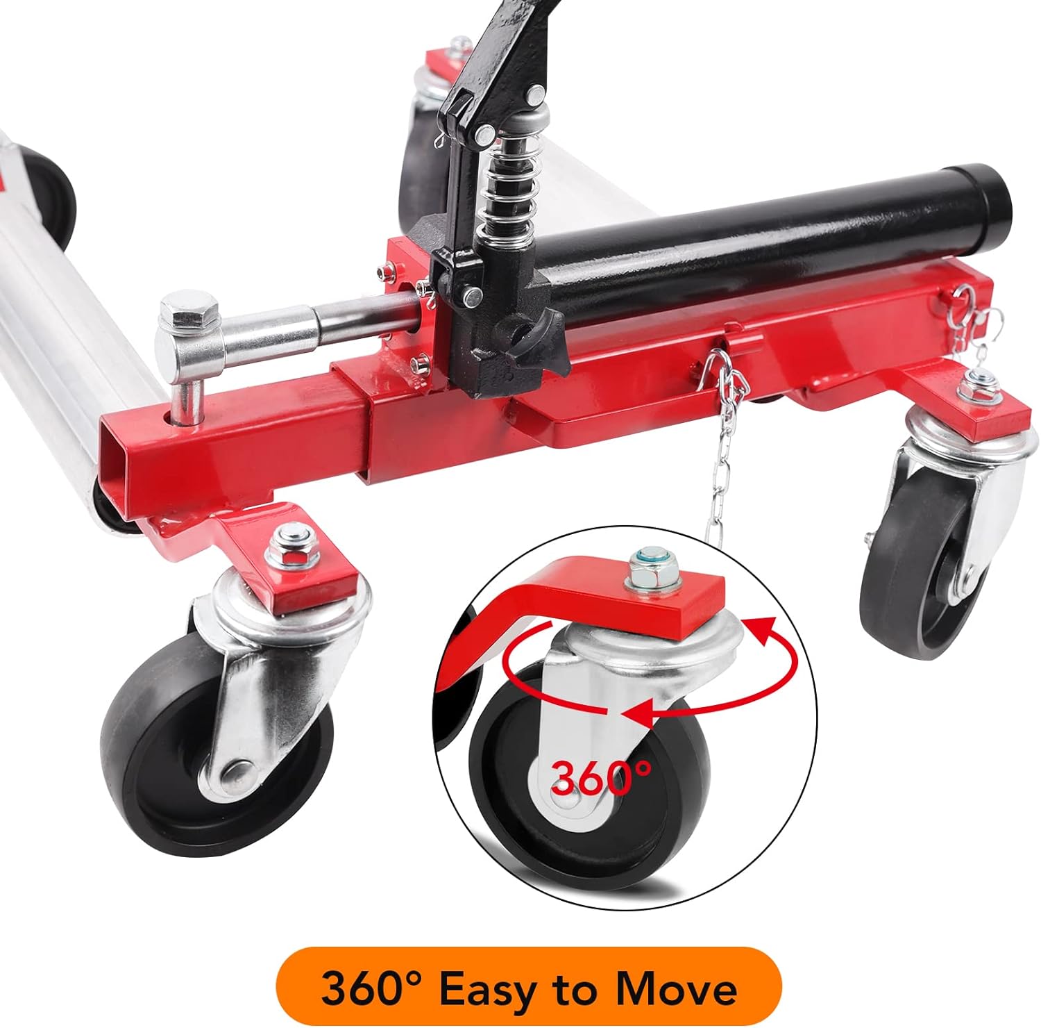 Garvee PRO 4-Piece Wheel Dolly, 1500 lbs, Hydraulic Tire Jack