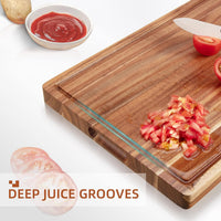 Garvee Extra Large Acacia Wood Cutting Board, 20x15", Reversible with Juice Groove, Butcher Block for Meat and Veggies - Boards / 20 x 15 x 1.5 Inch