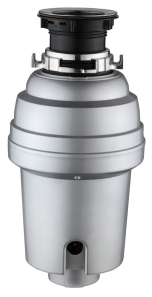 Garvee Garbage Disposal 1 HP, Continuous Feed Food Waste Disposer with Air Switch & Flange Seal, Stainless Steel Garbage Disposer, Compact Food Waste Grinder for Kitchen Sink, Black - 731-731-1HP 4-stage grinding 3500r/min with air switch, matte black