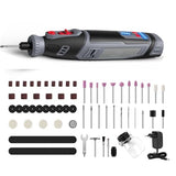 Garvee 8V Mini Cordless Rotary Tool 5-Speed, 160 Accessories, LED Light