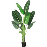 Garvee 5ft Artificial Plants Indoor - Premium Simulated Silk Fabric, No Maintenance Required, Adjustable Branches, Realistic Look, Easy to Assemble - Ideal DéCor for Home or Office