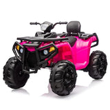 Garvee Ride - P Series: 4 Wheeler Electric Vehicle for Big Kids 2 Seater Battery Powered Ride On Toy Car with Spring Suspension, LED Lights, High & Low Speed, Music, USB, Soft Start for Toddlers, Pink - Pink