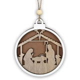 Garvee Winter Wonderland Ornaments for Christmas Tree Christmas Wooden Hanging Ornaments for Holidays Party Decoration JM02070 - Jm02070