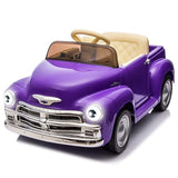 Garvee Ride - P Series: 12V Ride On Car for Kids Ages 3-5, Battery Powered Ride-on Toys W/Parent Remote, Music Player, 4 Wheel Cushion, Licensed Chevrolet Kids Electric Cars with 2 Speed, Dual Doors, Front & Rear Headlights - Purple