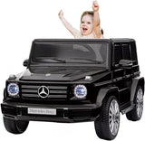 Garvee 12V Kids Ride On Car, Licensed Mercedes-Benz G500 Electric Vehicle w/Parent Remote Control, 4xSpring Suspension, 3 Speeds, Rocking, LED Lights, Music, Battery Powered Ride on Toy for Kids - Black - Black
