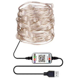 Garvee LED String Lights 2700K 25lm Adjustable Brightness Speed APP Control Fairy Lights for Christmas Party Wedding Decoration 2 Meters 20 Lights