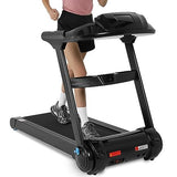 Garvee 4.0Horsepower Folding Treadmill for Home, Grey Electric Portable Treadmill with LCD Display & Detection, 0.6-8.7MPH Max 400LBS Walking Jogging Running Exercise Machine for Office Home Workout - Gray