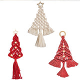 Garvee Macrame Christmas Tree Kit DIY Christmas Macrame Boho Wall Hanging Ornaments Decorations for Christmas Party C - C