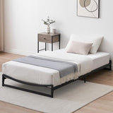 Garvee Low Profile Queen Bed Frame, 6 Inch Heavy Duty Metal Queen Size Platform Bed Frame, Mattress Foundation with Steel Slat Support, No Box Spring Needed, Easy Assembly, Black - Black