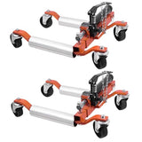 Garvee Car Wheel Dolly Set of 2, 1500LBS Capacity Car Dolly with Hydraulic Tire Jack for Vehicle Positioning for Truck RV Trailer - Orange