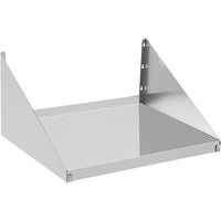 Garvee Commercial Heavy Duty Metal Appliance Wall Mount Floating Shelving for Restaurants, Kitchens, Bars, Homes, and Hotels, 24" x 24" Stainless Steel Microwave Shelf
