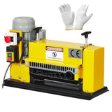 Garvee Wire Stripping Machine 0.06 inch -1.5 inch, 370w Portable Powered Wire Stripper Machine, 11 Channels 10 Blades & 65ft/min, Automatic Wire Stripping Tool for Recycling Copper Wire Yellow - Yellow