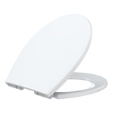Garvee Toilet Seat,Round Toilet Seat with Soft Close, Quick-Release And Quick-Attach,Plastic Toilet Seat and Non-Slip Bumpers, Easy to Install and Clean, Never Loosens-Fits Most Round Toilets,White - White