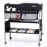 Garvee Portable Baby Changing Table Scale Height Adjustable Waterproof Station Black - Black