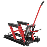 Garvee Hydraulic Motorcycle Lift Jack 1500 LBS Steel ATV Hoist Stand with Wheels