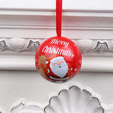 Garvee Christmas Ornaments Ball, Christmas Candy Jar Hanging Decorations, Creative Christmas Tree Hanging Ball Pendant, Christmas Decorations Tinplate Candy Ball Box [A Style] - Christmas Ball [a Style]