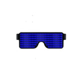 Garvee Led Luminous Glasses 8 Kinds Dynamic Patterns Usb Charging 3 Flashing Modes Bar Christmas Party Light-up Decorative Glasses Blue light - Blue light