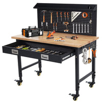 48x24-inch heavy-duty adjustable workbench with 2000 lbs load capacity