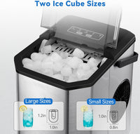 Garvee Ice Maker Machine for Home and Comerical Purposees,26lbs/24H Countertop Ice Maker with Ice Scoop and Basket Portable Self-Cleaning Ice Cube Maker for Home Kitchen Office Bar Party