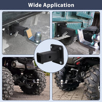 Garvee Hitch Wall Mount,2" Bolt-On Receiver Opening Hitch Tube,20,000 LBS Bumper Trailer Hitch Compatible for Skid Steer Mount Plate,Heavy Duty Hitch Receiver for Tractor,Lawn Mower,Ut