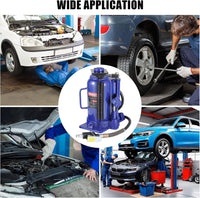 Garvee 32T/64000 LBS Pneumatic Bottle Jack, Air Hydraulic Bottle Jack, Heavy Duty Pneumatic Bottle Jack with Manual Hand Pump for Industrial Engineering Car Truck RV Auto Repair