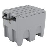 Garvee 48 Gallon Portable Diesel Fuel Tank with 12V Electric Transfer Pump, High Flow Rate 10 GPM, Gray for Agriculture, Construction, Industrial Use - Gray