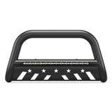 Garvee LED Bull Bar & Skid Plate for Front Bumper Grill Guard