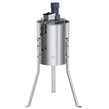 Garvee 4 Frame Electric Honey Extractor – Stainless Steel Beekeeping Equipment with 140W Adjustable Motor, Transparent Lid & Adjustable Height for Efficient Harvesting - Silver