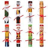 Garvee Christmas Party Favor, 8 Pack Non-Snap Party Table Favors with Christmas Characters Holiday Party Favor Supplies for Kids Adults, Xmas Parties, Dinners and Holidays. with Joke & Little Gift Inside