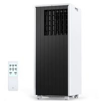 Garvee 8000 BTU Portable Air Conditioner, 3 In 1 AC Unit Built-In Cool, Dehumidifier & Fan for Rooms Up to 350 Sq.Ft, Energy Saving AC with Remote/24H Timer for Dorms/Indoor Rooms - White and Black