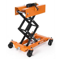 Garvee 450 LBS Auto Repair Lifting Jack, Heavy-Duty Transmission Jack for Vehicle Maintenance, Adjustable 22.83in Height, Orange