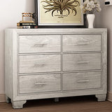 Garvee PHO_0X9E French Vintage Dresser for Bedroom with 6 Drawers, Grey - Grey