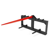 Garvee Skid Steer Hay Frame Attachment: 49" Hay Bale Spear, 2x17" Stabilizer Spears, 3000 lbs Load Capacity, Quick Attach for Tractors & Skid Steer Loader - 