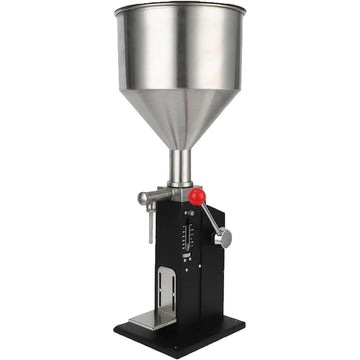Garvee Manual Paste Liquid Filling Machine - Adjustable 5-50ml, 10L Capacity, Precision for Cream/Cosmetic/Perfume/Medicine/Shampoo
