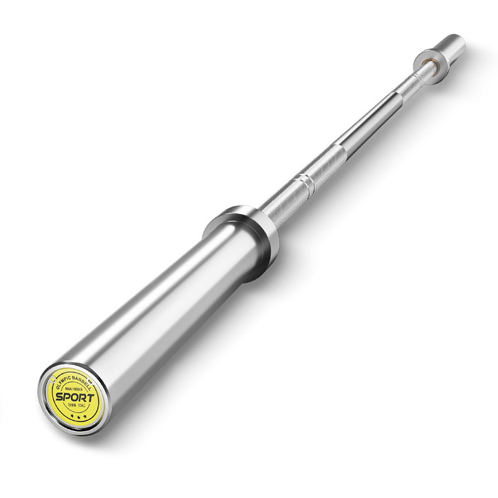Garvee 7Ft Olympic Barbell Bar 2 Inch Chrome Plated for Power Lifting and Weightlifting 45 Lbs