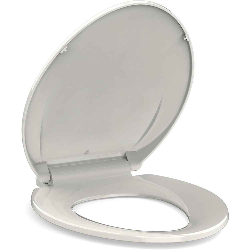 Garvee Toilet Seat Elongated,Toilet Seat with Quick-Release And Quick-Attach, Plastic Toilet Seat with Soft Close, Easy Install and Clean - Fits Most Elongated Toilets Biscuit