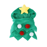 Garvee Pet Dog Christmas Bodysuit Soft Comfortable Creative Christmas Tree Shape Costumes Headgear Props Accessories Green M - Green