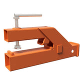 Garvee 2 Inch Clamp-On Trailer Hitch Receiver for Tractor Bucket Adapter - Orange