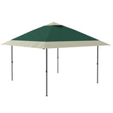 Garvee 12' x 12' Pop-Up Instant Gazebo Tent, Double Roof Patio Gazebo Portable Sun Shelter Outdoor Canopy Tent for Deck, Backyard, Garden, Patio, Lawns, Dark Green & Gray - Green