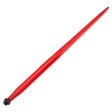 Garvee 49" Hay Spear Bale Spike 4000 lbs Capacity, Heat-Treated Spring Steel, Powder-Coated, Quick Attach, Fits Bobcat Tractors, Farm Use - Red
