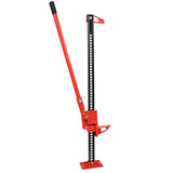 Garvee 3 Ton Farm Jack, 33" Utility Farm Jack, 6600 Lbs Capacity Ratcheting Off Road Utility Jack, Heavy-Duty Farm Jack Foratv, Utv, SUV, Tractor, Truck, Universal Jack - Red