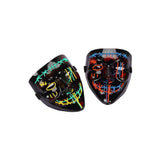 Garvee Light Up Scary Mask with Multiple Lighting Modes for Halloween Cosplay Costume - Style1
