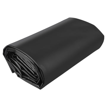 7x10FT black HDPE pond liner, UV resistant, durable for outdoor ponds and waterfalls.