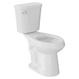 Garvee 19-Inch ADA High Toilet for Seniors & Handicapped, Elongated Bowl, Dual Flush, 12-Inch Rough-In, White, Pregnancy & Accessibility - Side Flush