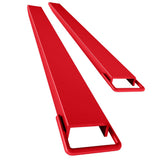 Garvee Forklift Extensions,4.5 Inch Width Pallet Fork Extensions, Heavy Duty Sliding Forklift Attachment, 1 Pair Fork Extensions for Forklift, Red - Red