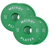 Garvee Bumper Plates 2 Inch Rubber Weight Plates For Weight Lifting Strength Training Home Gym 2.5 LBx4PC Multi-Color