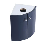 Garvee Modern Corner Bathroom Vanity Combo Navy Blue One Size Stylish Durable